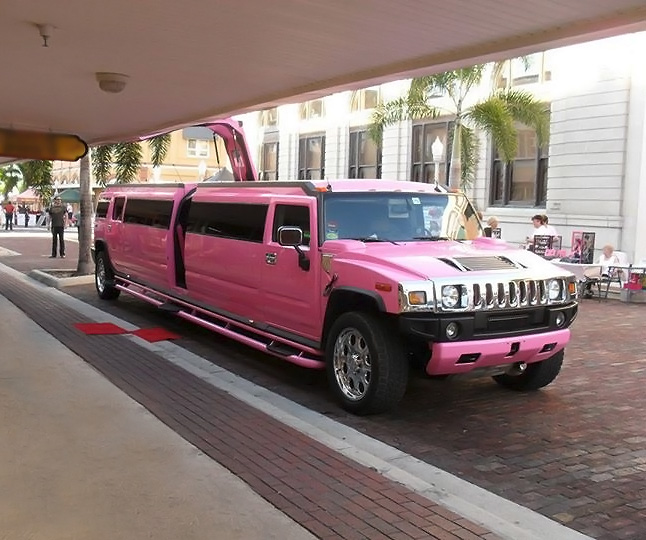 Daytona Beach Pink Hummer Limo 